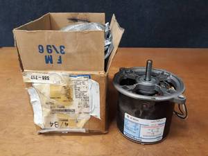 lot 1591 image: NEW GE Oil Burner Electric Motor - 16 HP - 1 Phase