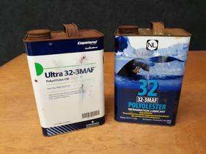 lot 1609 image: (2) Nearly Full 1 Gallon Cans of Polyester Refrigeration Lubricant