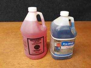 lot 1612 image: 1 Gallon Pro-Blue Outdoor Condenser Coil Cleaner & 1 Gallon Rectorseek Leak Locator