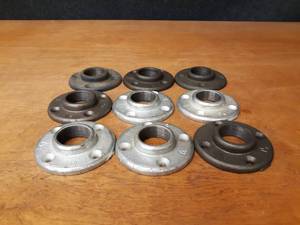 lot 1693 image: Lot of (9) 1-12 NPT Floor  Ceiling Pipe Mounts