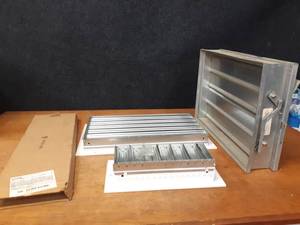 lot 1711 image: Lot of (4) Duct Grates & Dampers 22x12, 24x6, 24x16, 14x6