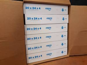 lot 1728 image: Lot of (6) MERV 8 Air Filters 20x24x5