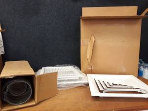 lot 1731 image: Lot of Duct Grates  Diffusers and Duct Work