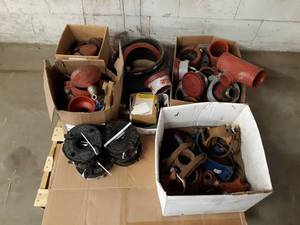 lot 1748 image: PALLET LOT - Victaulic  Gruvlok Pipe Fittings, Connectors,  Gaskets and More