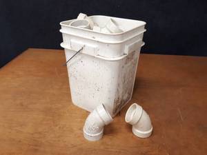 lot 1765 image: Lot of (25) 2 60° PVC DWV Pipe Elbows