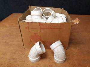 lot 1767 image: Lot of (25) 2 60° PVC DWV Pipe Elbows