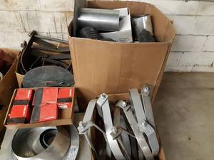 lot 1768 image: PALLET LOT - Steel Pipe Hangers, PVC Fittings and More