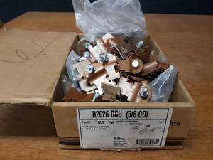 lot 1803 image: Lot of (120) B-Line 12 Copper Pipe Strut Clamps - B2026