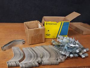 lot 1804 image: Lot of (30) 5 Pipe Strut Clamps & (23) 2-12 Pipe Strut Clamps