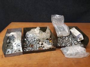 lot 1840 image: Large Lot of Nuts and Washers - 12, 58 & 34