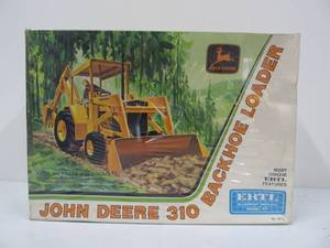 lot 5 image: Vintage ERTL John Deere 310 Backhoe Loader