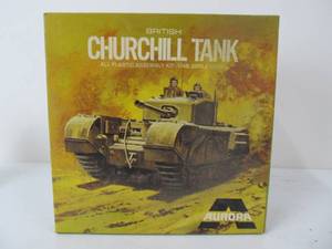lot 15 image: Vintage Aurora British Churchill Tank