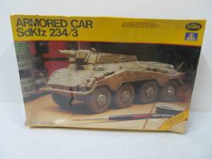 lot 44 image: Vintage Testors German Sd.Kfz. 2343 Armored Car