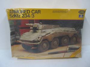 lot 47 image: Vintage Testors German Sd.Kfz. 2343 Armored Car