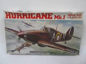 lot 85 image: Vintage Super Size MPC Hurricane MK.I