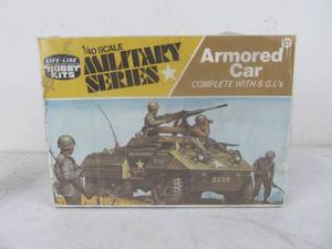 lot 126 image: Vintage Life-Like  Military Series Armored Car