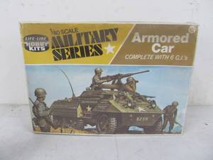 lot 129 image: Vintage Life-Like Military Series Armored Car