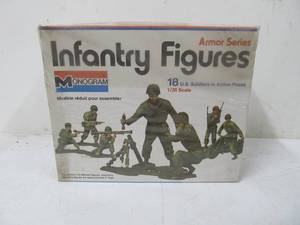 lot 131 image: Vintage Monogram Armor Series Infantry Figures