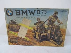 lot 153 image: Larger Vintage Model Power BMW R75 Military Motorcycle wSidecar