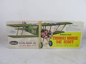 lot 175 image: Vintage Guillows Balsa Wood American Thomas Morse S4C Scout
