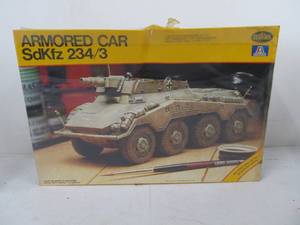 lot 195 image: Vintage Testors German Sd.Kfz. 2343 Armored Car