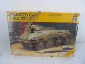 lot 197 image: Vintage Testors German Sd.Kfz. 2343 Armored Car