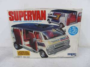 lot 258 image: Larger Vintage MPC SUPERVAN Custom Ford Van