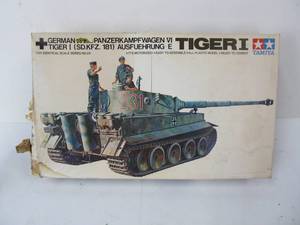 lot 289 image: Vintage Tamiya German Tiger 1 Tank
