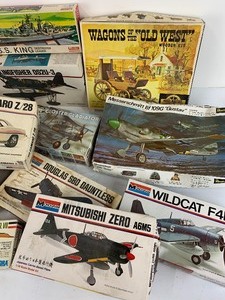 lot 303 image: Large Lot of Opened Model Kits