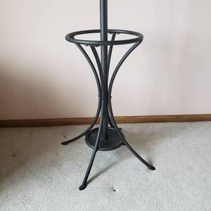 lot 55 image: Black Molded Steel Hall Tree