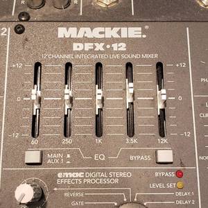 lot 7 image: Mackie DFX-12, 12 Channel Sound Mixer
