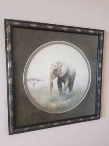 lot 134 image: Enchanting Fine Art Print by Annette Hartzell - Elephant in the Mist