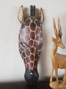lot 65 image: Amazing Hand-Carved African Masks