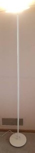 lot 126 image: Contemporary Touch White Floor Lamp