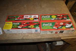 lot 48 image: Lot of (4) Coca-Cola Limited Edition Collectibles 2000, 2001, 2003, 2004   (in original boxes)