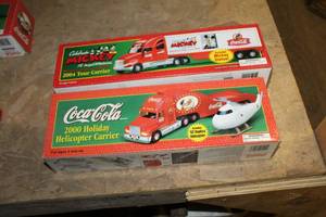lot 49 image: Lot of (2) Coca-Cola Limited Edition Collectibles 2000, 2004   (in original boxes)