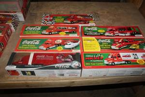 lot 44 image: Lot of (7) Coca-Cola Limited Edition Collectibles 2000-2005 Plus 75th Anniversary   (in original boxes)