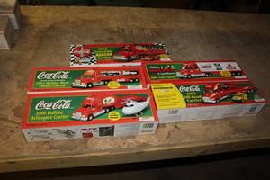 lot 46 image: Lot of (5) Coca-Cola Limited Edition Collectibles 2000-2004   (in original boxes)