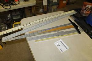 lot 77 image: Lot of (7) Hand Tools    with Straight Edges and Squares