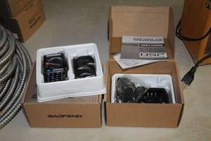 lot 95 image: Lot of (2) DSP VHFUHF FM Transceiver Portable Two-Way Radios   (new in box)