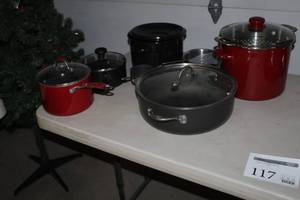 lot 117 image: Lot of (7) Cooking Pots