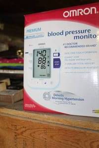 lot 204 image: Omron Premium Blood Pressure Monitor   (in box)