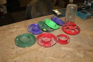 lot 231 image: Lot of (8) Hummingbird Feeder Bases