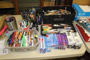 lot 275 image: Lot of Office Supplies    with Pens, Pencils, Markers