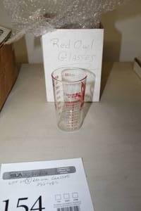 lot 154 image: Lot of (8) Red Owl Glasses  2-12Dx 4-34H