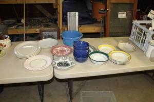 lot 140 image: Lot of (22) Plates and Bowls