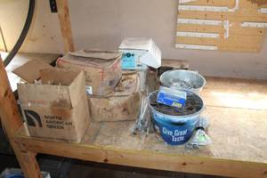 lot 292 image: Lot of Fasteners    with Large Nails, Staples, Nails, 12 Medium Crown 1-12 16GA Galvanized, Misc. Fasteners