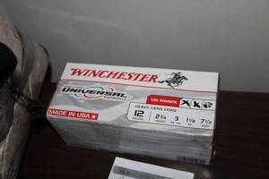 lot 342 image: Lot of (1 Box) Winchester Universal Ammo 100-count   12GA