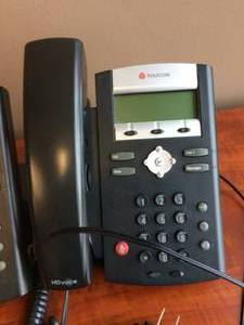 lot 18 image: MSRP 199.00 Each Lot Of 2 Polycom SoundPoint IP 335 2 Line SIP Phone - Great Working Condition