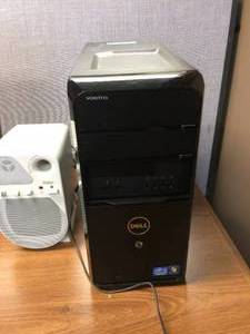 lot 26 image: WOW Dell Vostro 460 Business Desktop Tower Computer, Samsung SyncMAster E2420 Monitor, Juster Active 95A Multimedia Speakers With Integrated Amplifier - All Great Working Condition